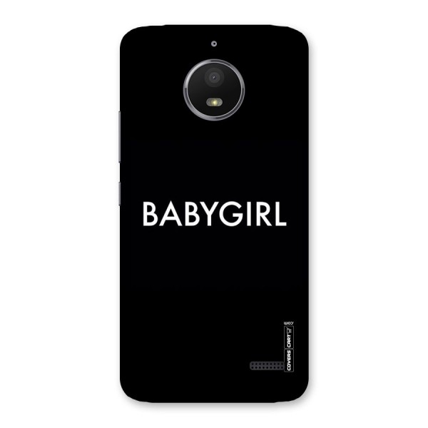 Baby Girl Back Case for Moto E4