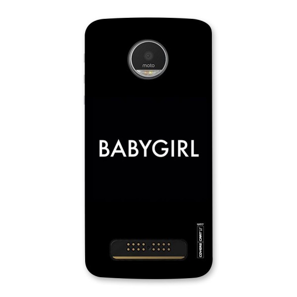 Baby Girl Back Case for Moto Z Play