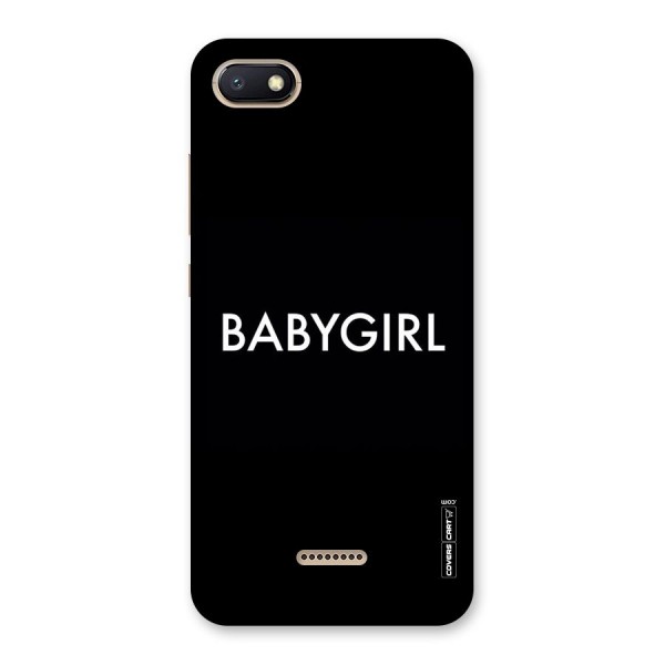 Baby Girl Back Case for Redmi 6A