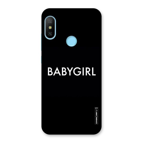 Baby Girl Back Case for Redmi 6 Pro