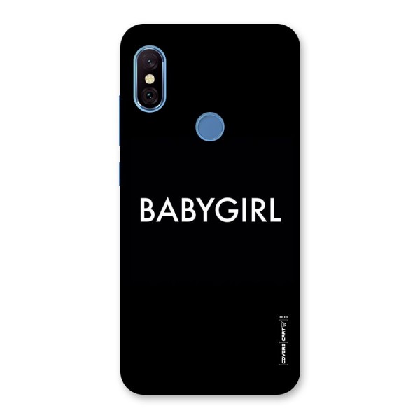 Baby Girl Back Case for Redmi Note 6 Pro