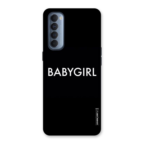 Baby Girl Back Case for Reno4 Pro