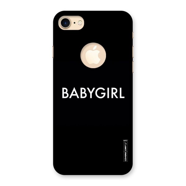 Baby Girl Back Case for iPhone 8 Logo Cut