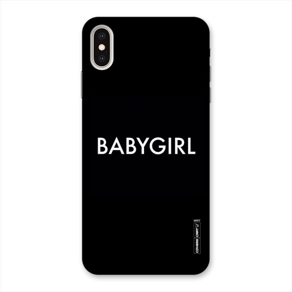 Baby Girl Back Case for iPhone XS Max