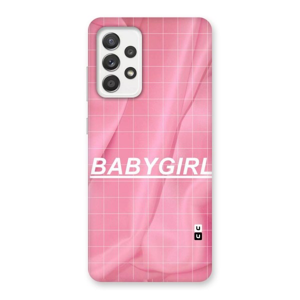 Baby Girl Check Back Case for Galaxy A52