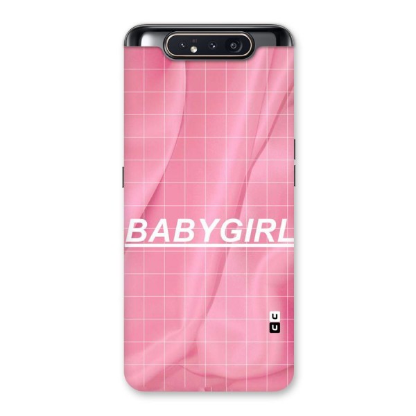 Baby Girl Check Back Case for Galaxy A80