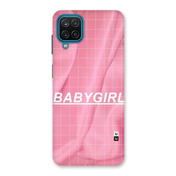 Baby Girl Check Back Case for Galaxy F12