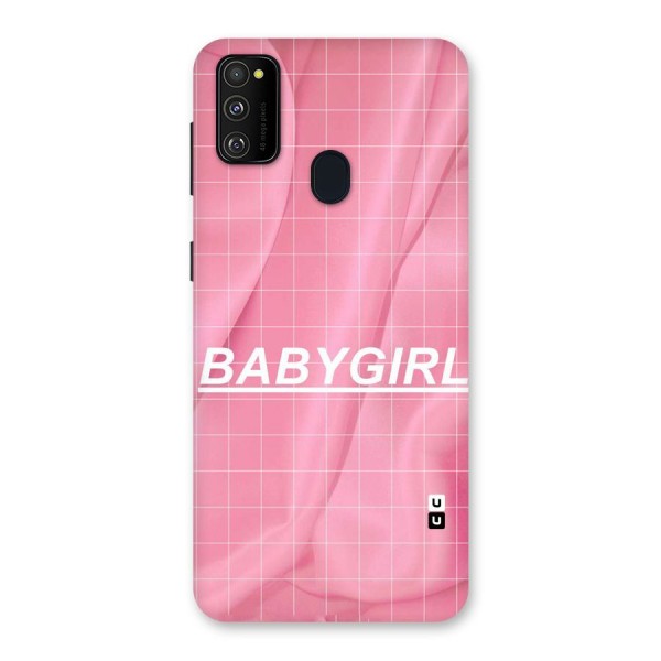 Baby Girl Check Back Case for Galaxy M21