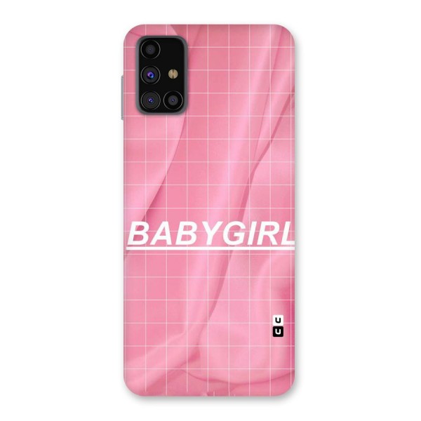 Baby Girl Check Back Case for Galaxy M31s