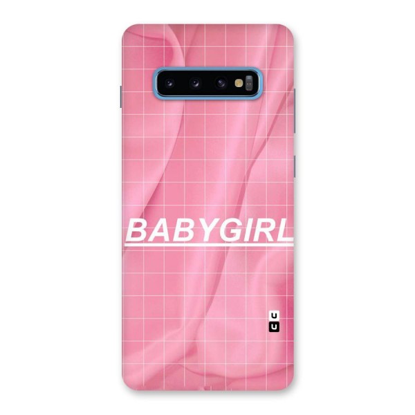 Baby Girl Check Back Case for Galaxy S10 Plus