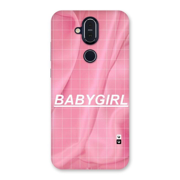 Baby Girl Check Back Case for Nokia 8.1