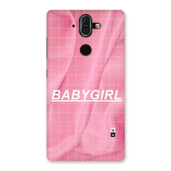 Baby Girl Check Back Case for Nokia 8 Sirocco