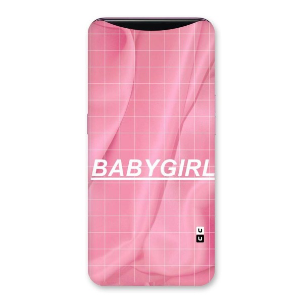 Baby Girl Check Back Case for Oppo Find X