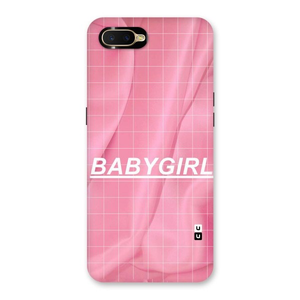 Baby Girl Check Back Case for Oppo K1