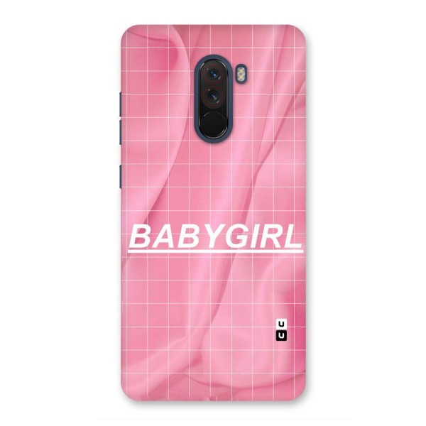 Baby Girl Check Back Case for Poco F1