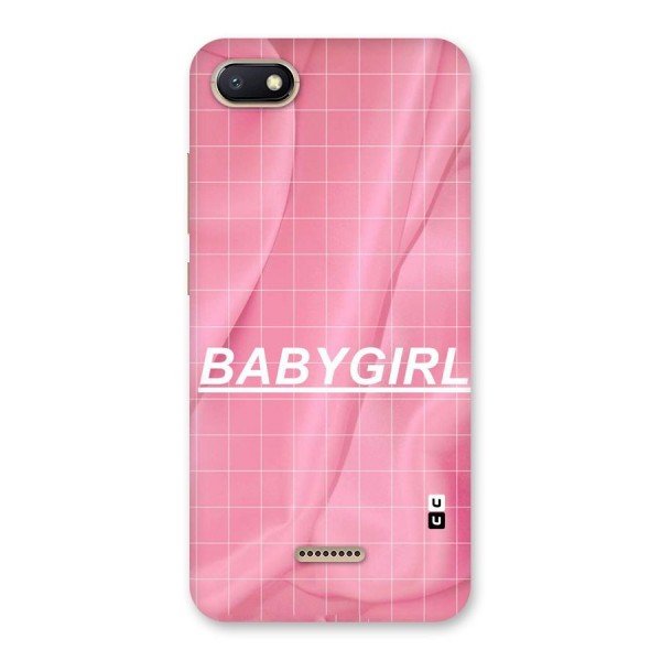 Baby Girl Check Back Case for Redmi 6A