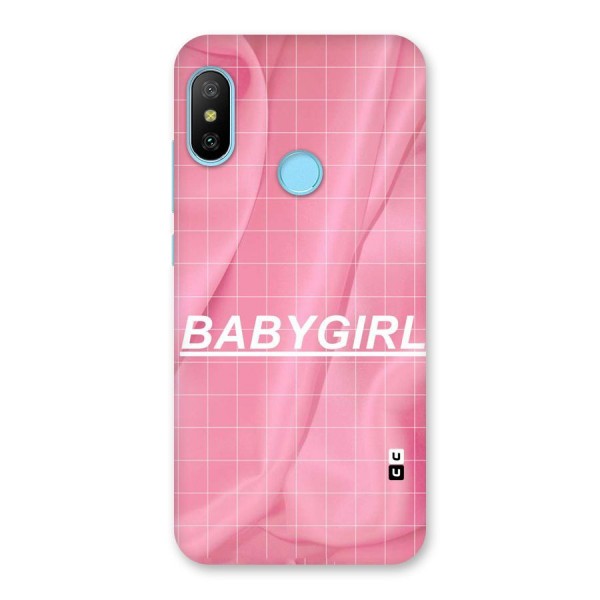 Baby Girl Check Back Case for Redmi 6 Pro