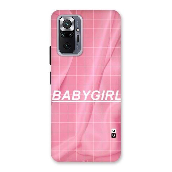 Baby Girl Check Back Case for Redmi Note 10 Pro