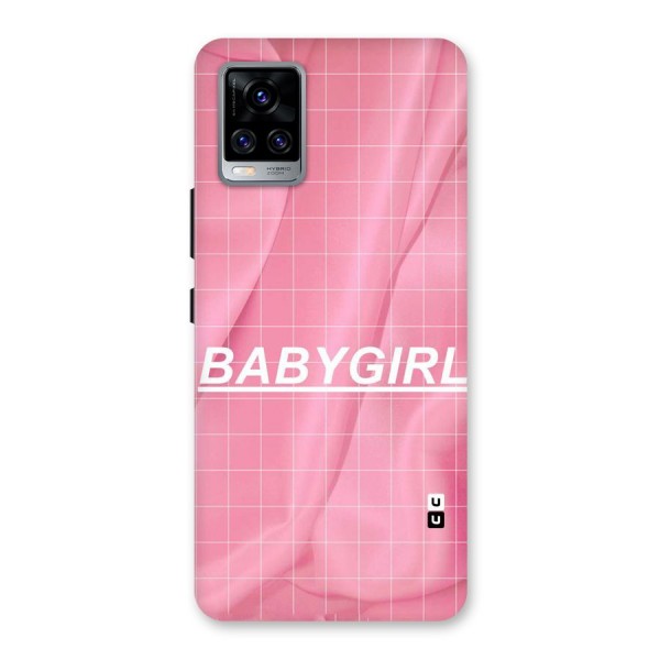 Baby Girl Check Back Case for Vivo V20 Pro