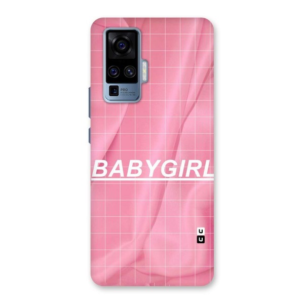 Baby Girl Check Back Case for Vivo X50 Pro