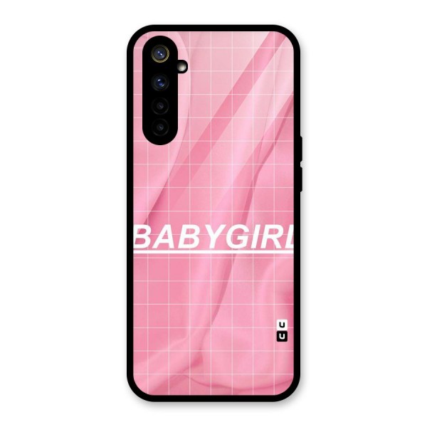 Baby Girl Check Glass Back Case for Realme 6