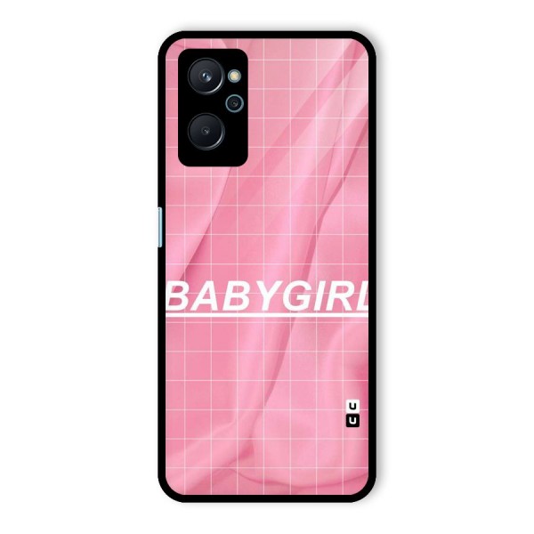 Baby Girl Check Glass Back Case for Realme 9i