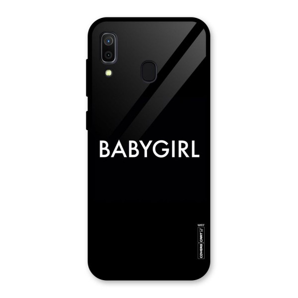 Baby Girl Glass Back Case for Galaxy A30