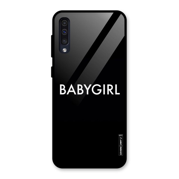 Baby Girl Glass Back Case for Galaxy A50s