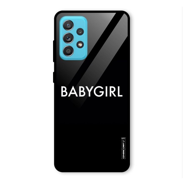 Baby Girl Glass Back Case for Galaxy A52s 5G