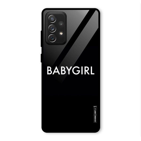 Baby Girl Glass Back Case for Galaxy A72