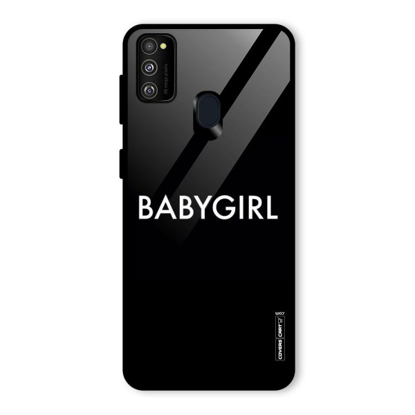 Baby Girl Glass Back Case for Galaxy M21