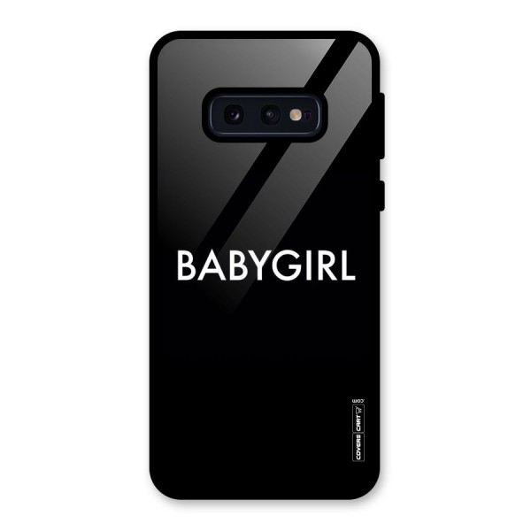 Baby Girl Glass Back Case for Galaxy S10e