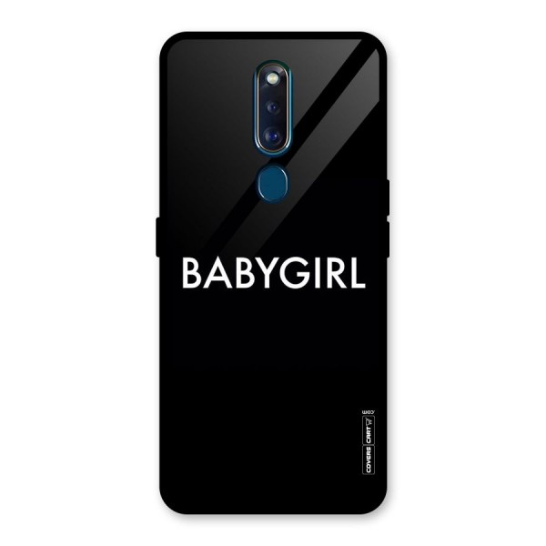 Baby Girl Glass Back Case for Oppo F11 Pro