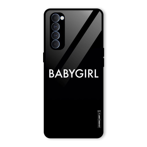 Baby Girl Glass Back Case for Oppo Reno4 Pro