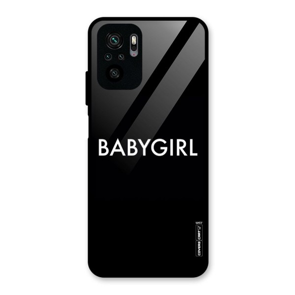 Baby Girl Glass Back Case for Redmi Note 10