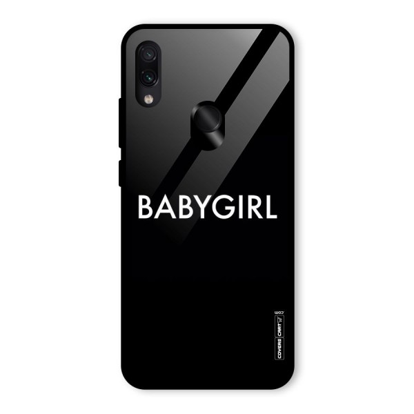 Baby Girl Glass Back Case for Redmi Note 7