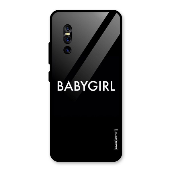 Baby Girl Glass Back Case for Vivo V15 Pro