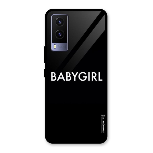 Baby Girl Glass Back Case for Vivo V21e 5G