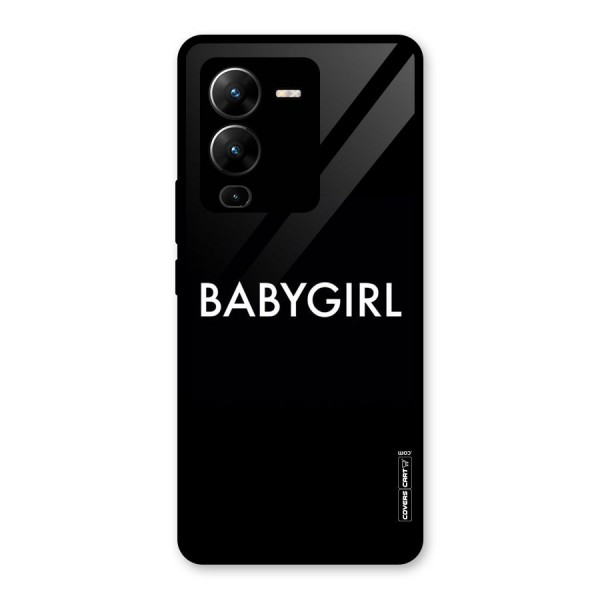 Baby Girl Glass Back Case for Vivo V25 Pro