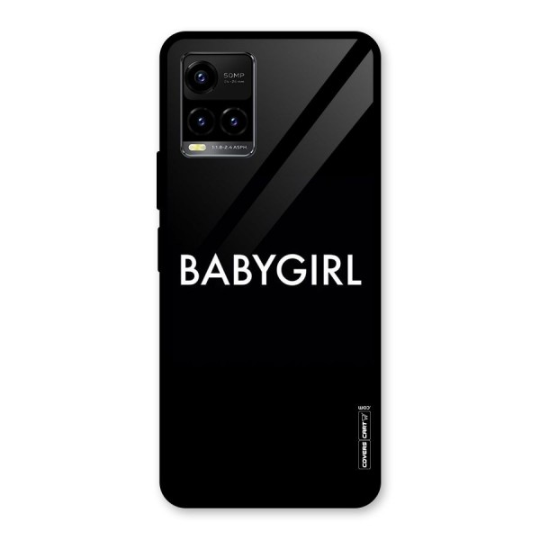 Baby Girl Glass Back Case for Vivo Y21 2021