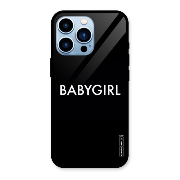 Baby Girl Glass Back Case for iPhone 13 Pro