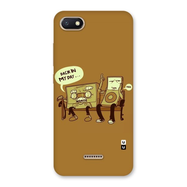 Back In Day Casette Back Case for Redmi 6A