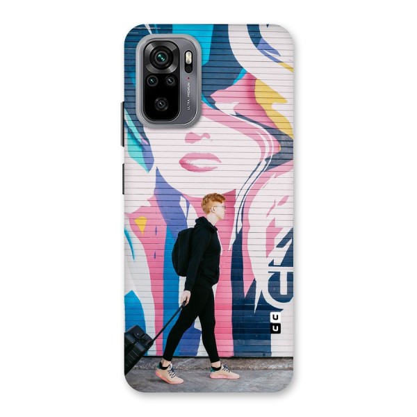 Backpacker Back Case for Redmi Note 10