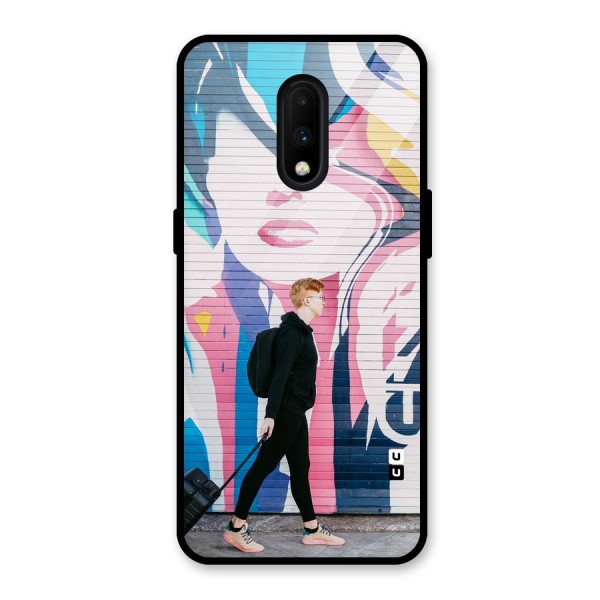 Backpacker Glass Back Case for OnePlus 7