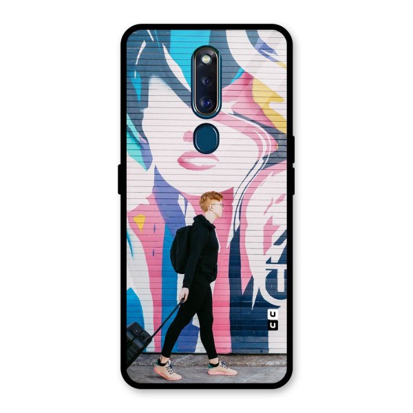 Backpacker Glass Back Case for Oppo F11 Pro