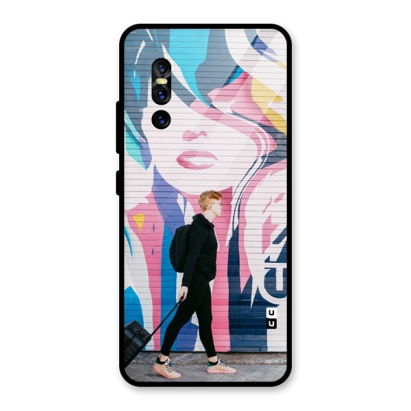 Backpacker Glass Back Case for Vivo V15 Pro