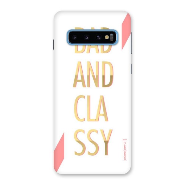 Bad And Classy Back Case for Galaxy S10