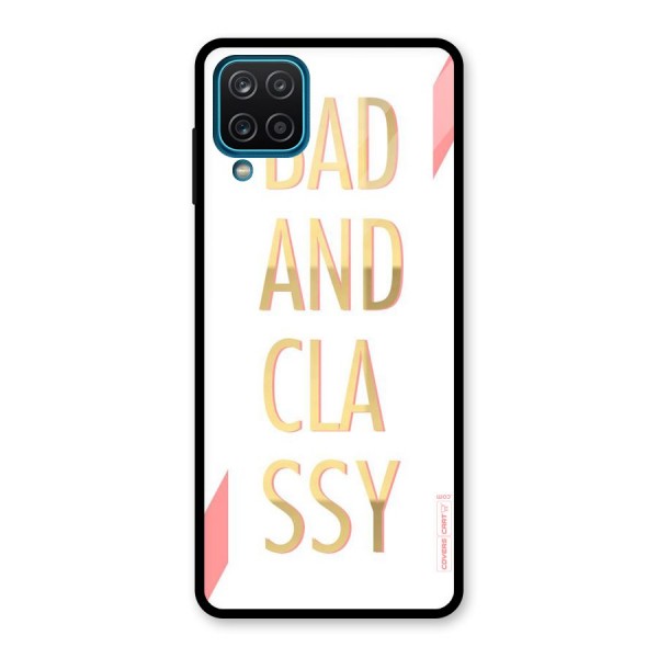 Bad And Classy Glass Back Case for Galaxy A12