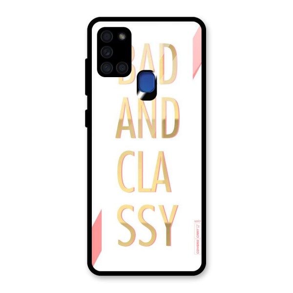 Bad And Classy Glass Back Case for Galaxy A21s