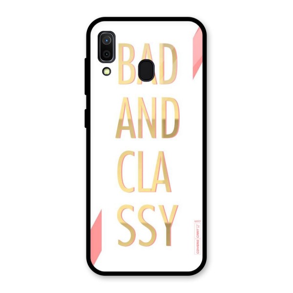 Bad And Classy Glass Back Case for Galaxy A30